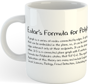 Eular's Formula for Polyhedra Mug