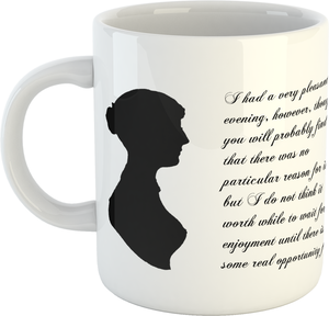 Jane Austen “I had a very pleasant evening, however...” Mug