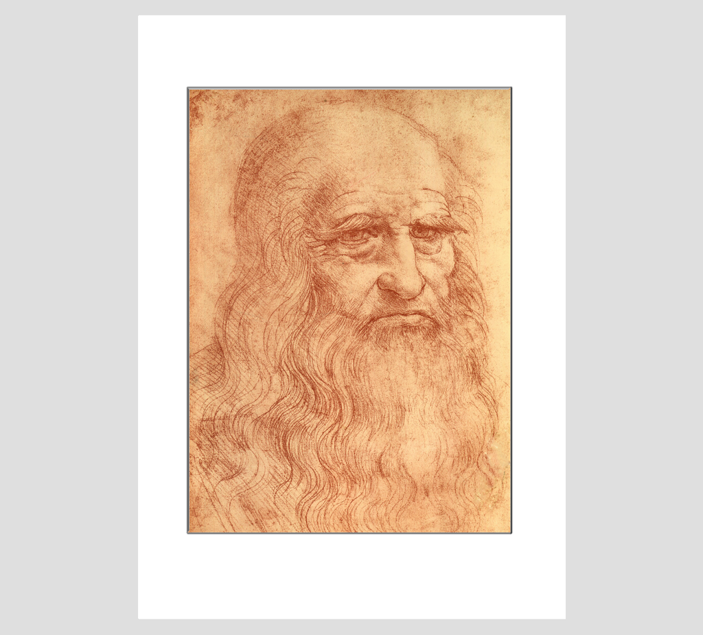 Leonardo da Vinci a in Red Chalk Print – snowgooseandlily