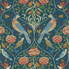 William Morris Season by May in Indigo