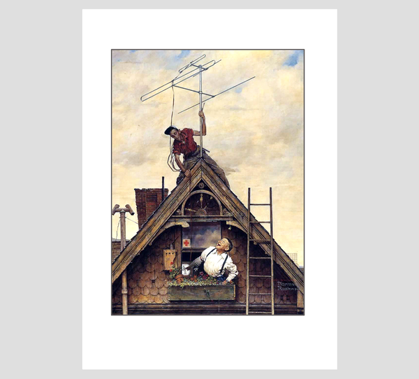 Norman Rockwell Bad Reception Print