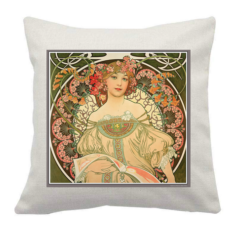 Alphonse Mucha F. Champenois Cushion Cover