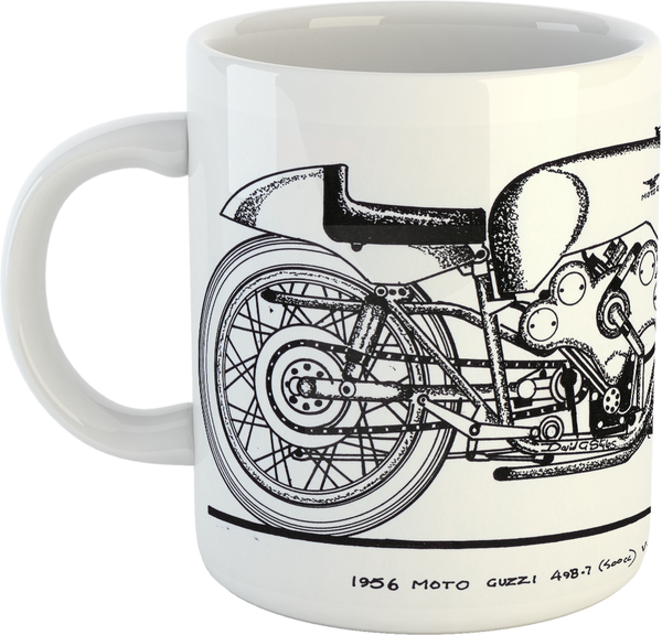 1956 Moto Guzzi 498.7 (500cc) V.8 (Dickie Dale) Motorcycle Mug