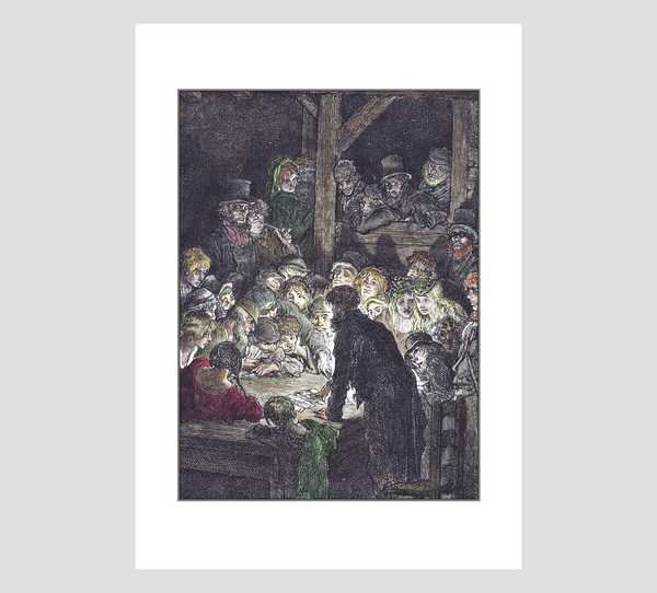 Gustave Doré Thieves Gambling - A4 Print