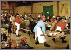 Pieter Bruegel the Elder - Peasant Wedding 60 x 43 cm Poster