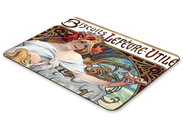 Alphonse Mucha Biscuits Lefevre Utile - Place Mat