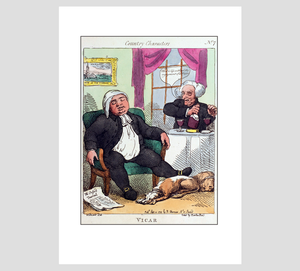 Rowlandson Country Characters The Vicar Print