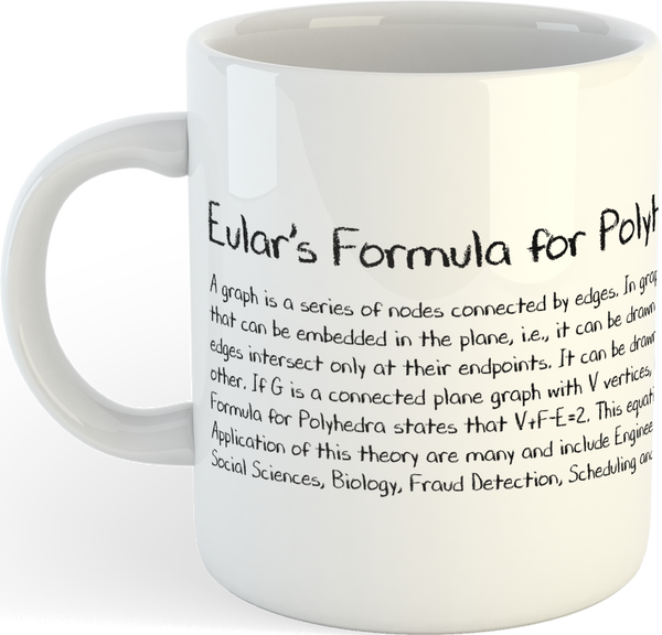 Eular's Formula for Polyhedra Mug