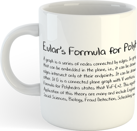 Eular's Formula for Polyhedra Mug
