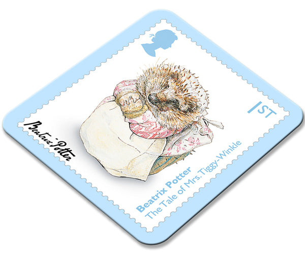 Beatrix Potter Stamp Mrs Tiggy-Winkle Coaster