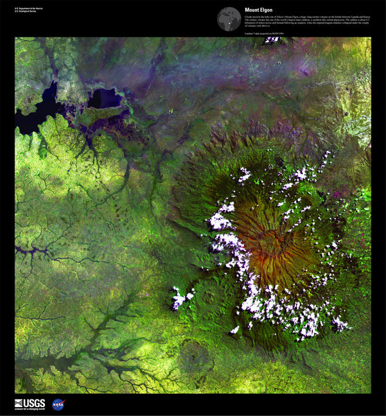 Mount Elgon - Satellite Photography