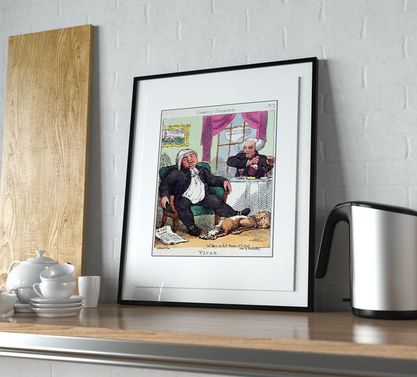 Rowlandson Country Characters The Vicar Print