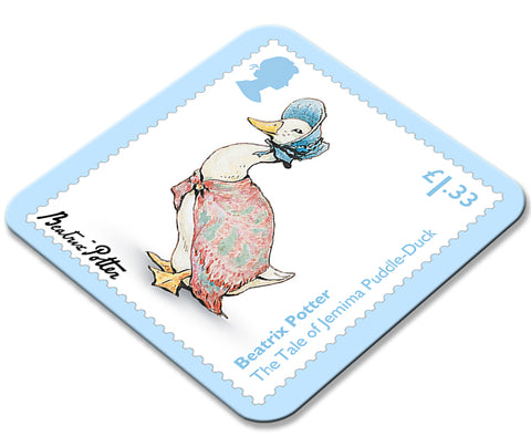 Beatrix Potter Stamp Jemima Puddle-Duck Coaster