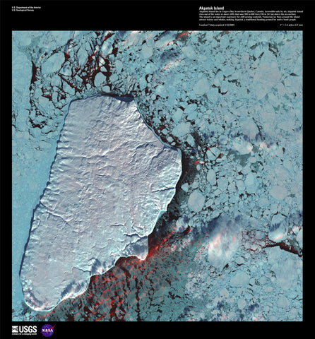 Akpatok Island - Satellite Photography
