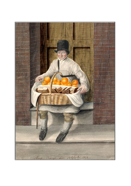 Sharp Orange Man by John Dempsey - A4 Print