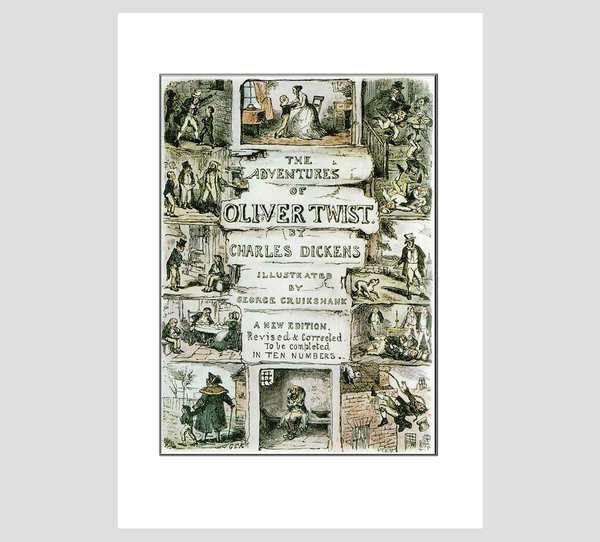 Dickens Oliver Twist Cover Print