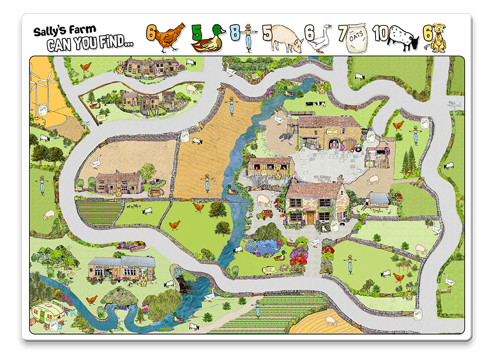 Sally's Farm Placemat