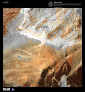 Algerian Sahara - Satellite Photography