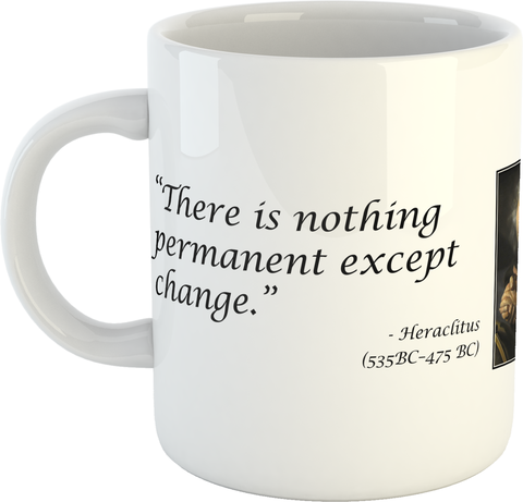 Heraclitus Quotation Mug