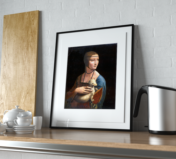Leonardo da Vinci Lady with an Ermine Painting Print