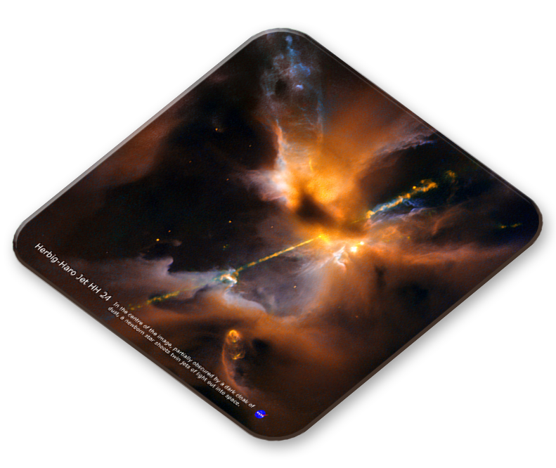Hubble Space Telescope Image - Herbig-Haro Jet HH 24 Placemat