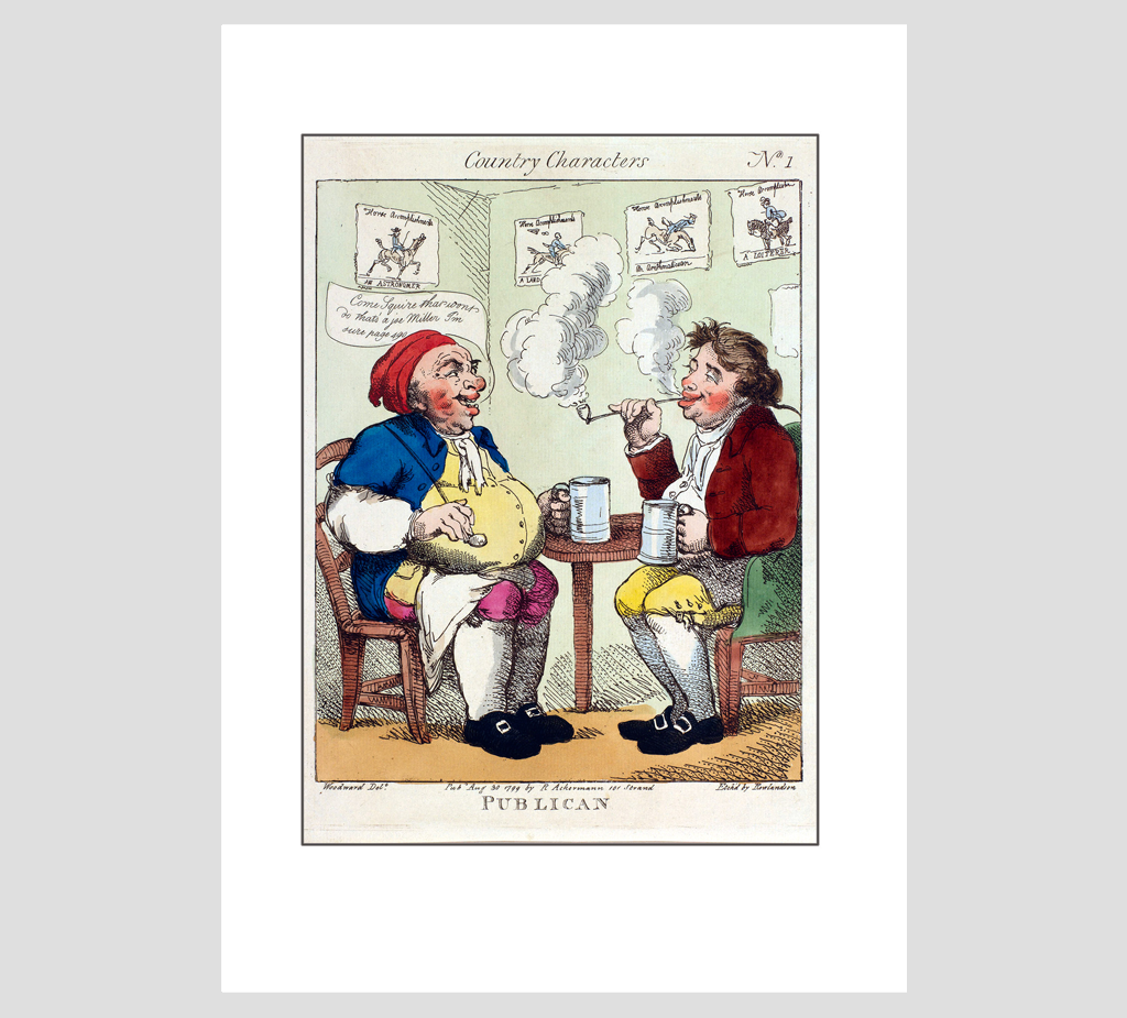 Rowlandson Country Characters The Publican Print