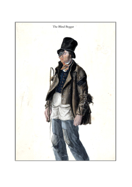 The Blind Beggar by John Dempsey - A4 Print