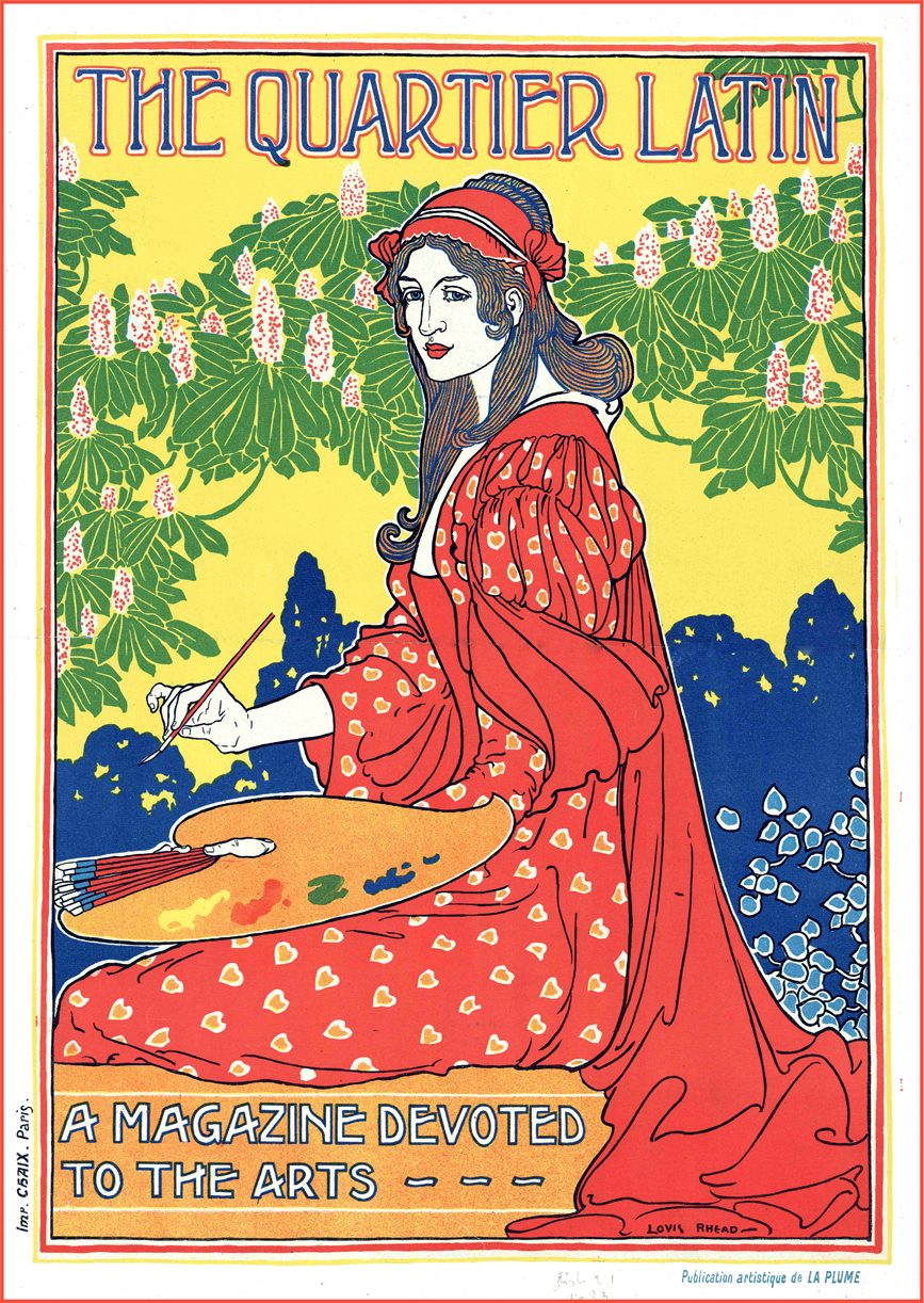Louis Rhead The Quatier Latin 40 x 59.4 cm Poster