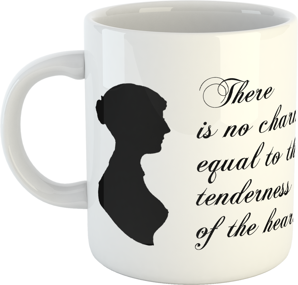 Jane Austen “There is no charm equal to the tenderness of the heart” Mug