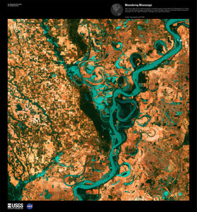 Meandering Mississippi - Satellite Photography