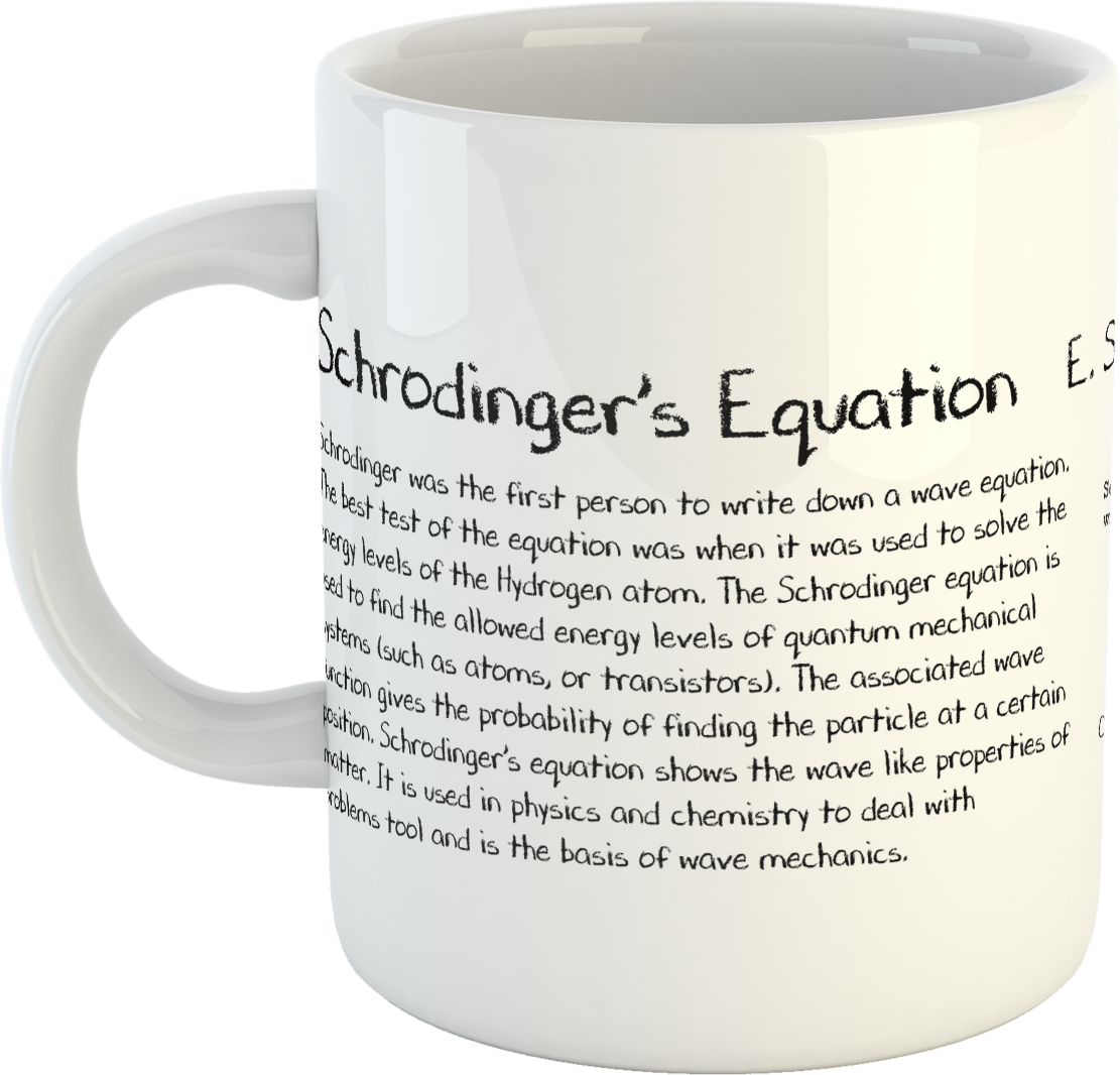 Schrodinger's Equation Mug