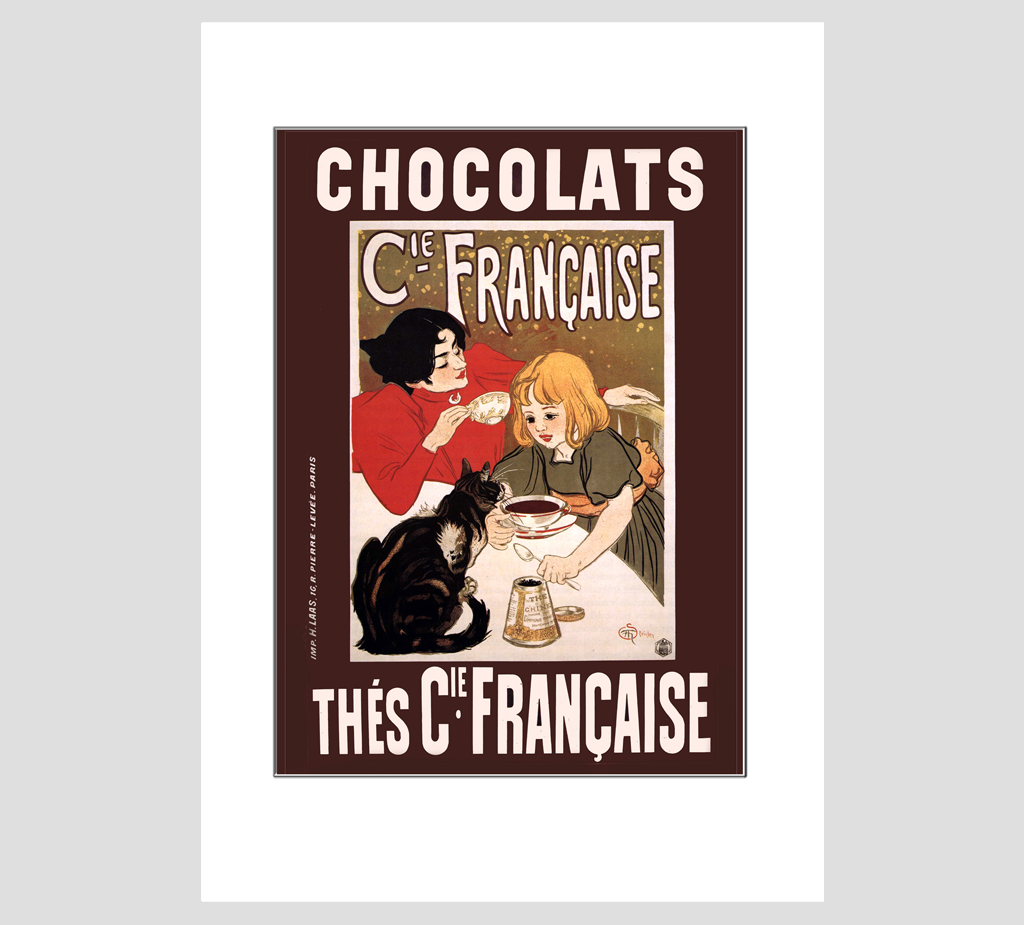 Steinlen Chocolate Cie Francaise Print