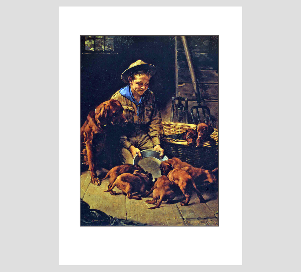 Norman Rockwell Good Friends Print