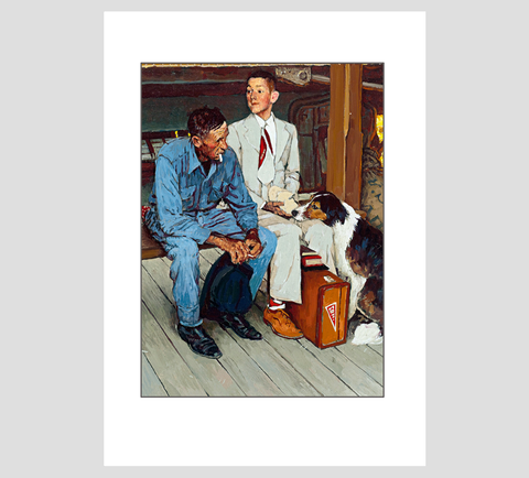 Norman Rockwell Off to College