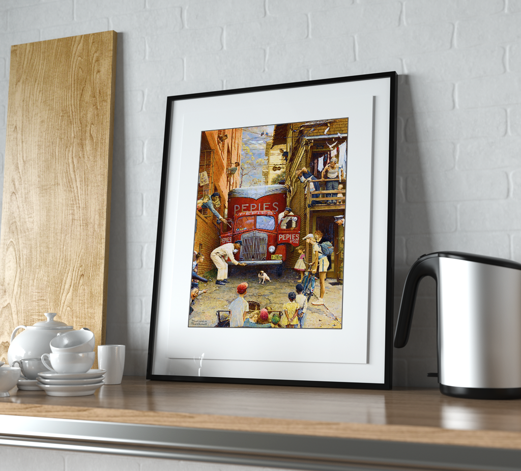 Norman Rockwell Road Block Print – snowgooseandlily