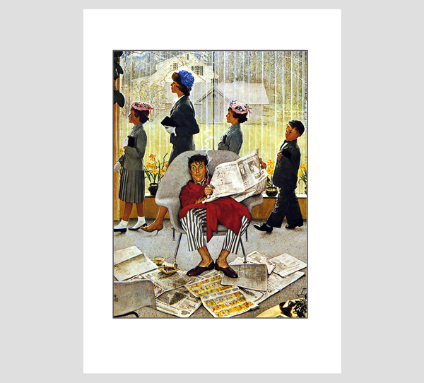 Norman Rockwell Sunday Morning Print