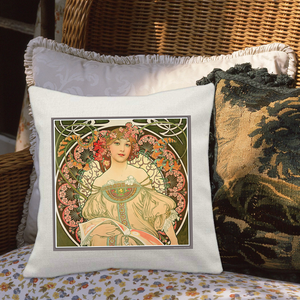 Alphonse Mucha F. Champenois Cushion Cover