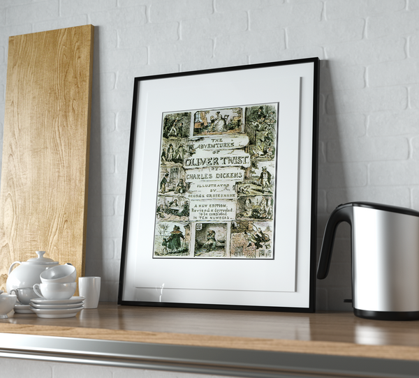Dickens Oliver Twist Cover Print