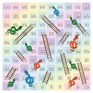 Children's Snakes and Ladders Placemat