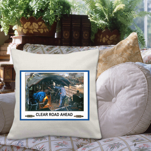 British Railways - Clear Road Ahead Cushion Cover