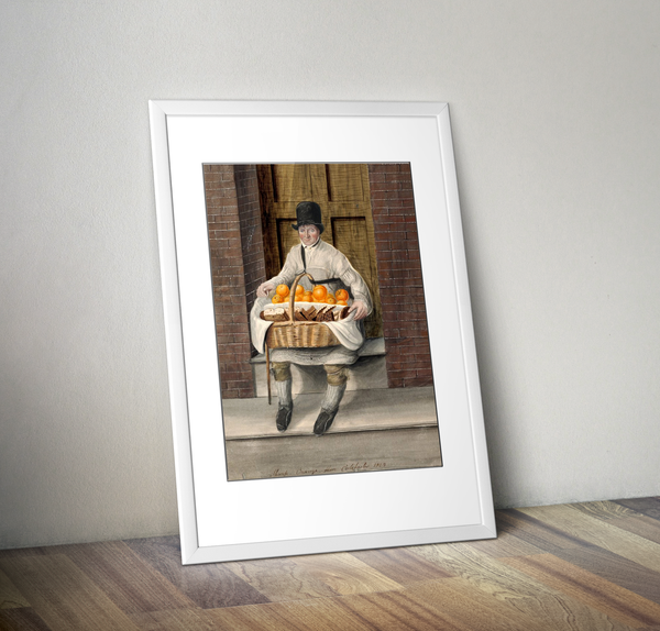 Sharp Orange Man by John Dempsey - A4 Print