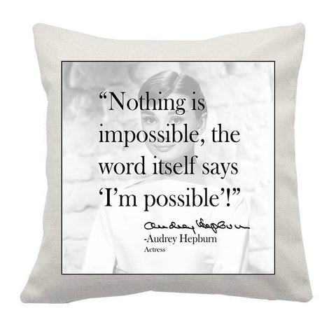 Audrey Hepburn Cushion Cover