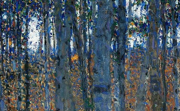 Gustav Klimt, The Beech Forest 65 x 65 cm Poster