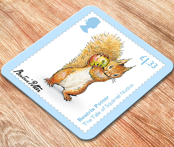 Beatrix Potter Stamp Squirel Nutkin Coaster