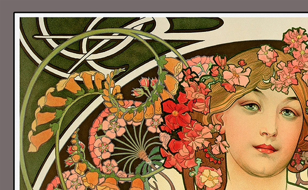 Alphonse Mucha Reverie 52 x 50 cm Poster