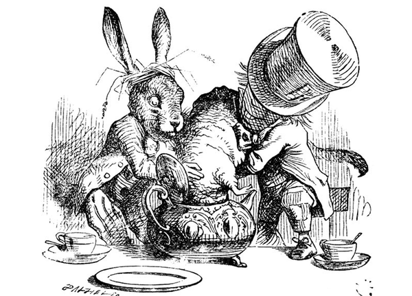 Alice in Wonderland Teapot Placemat