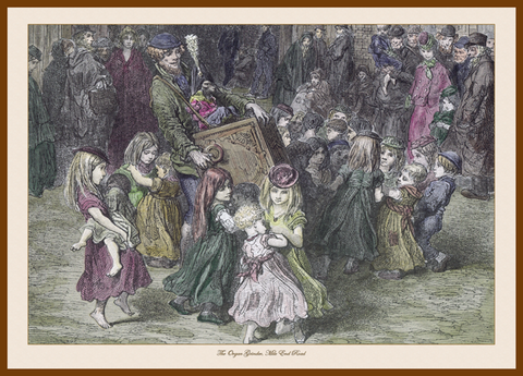 Gustave Doré The Organ Grinder - Place Mat