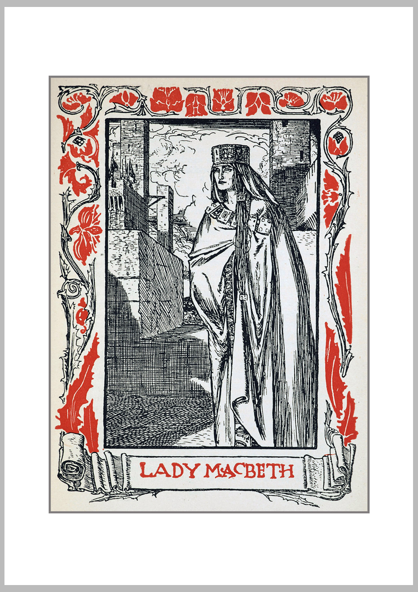 Shakespeare's Heroines Lady Macbeth Print – snowgooseandlily