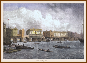 Gustave Doré Old London Bridge 1756 - Place Mat