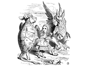 Alice in Wonderland Turtle and Griffin Placemat